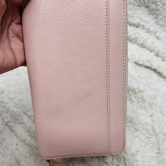 Kate Spade Light Dusty Pink Leather Zip‎ Around Accordion Wallet - Picture 8 of 12